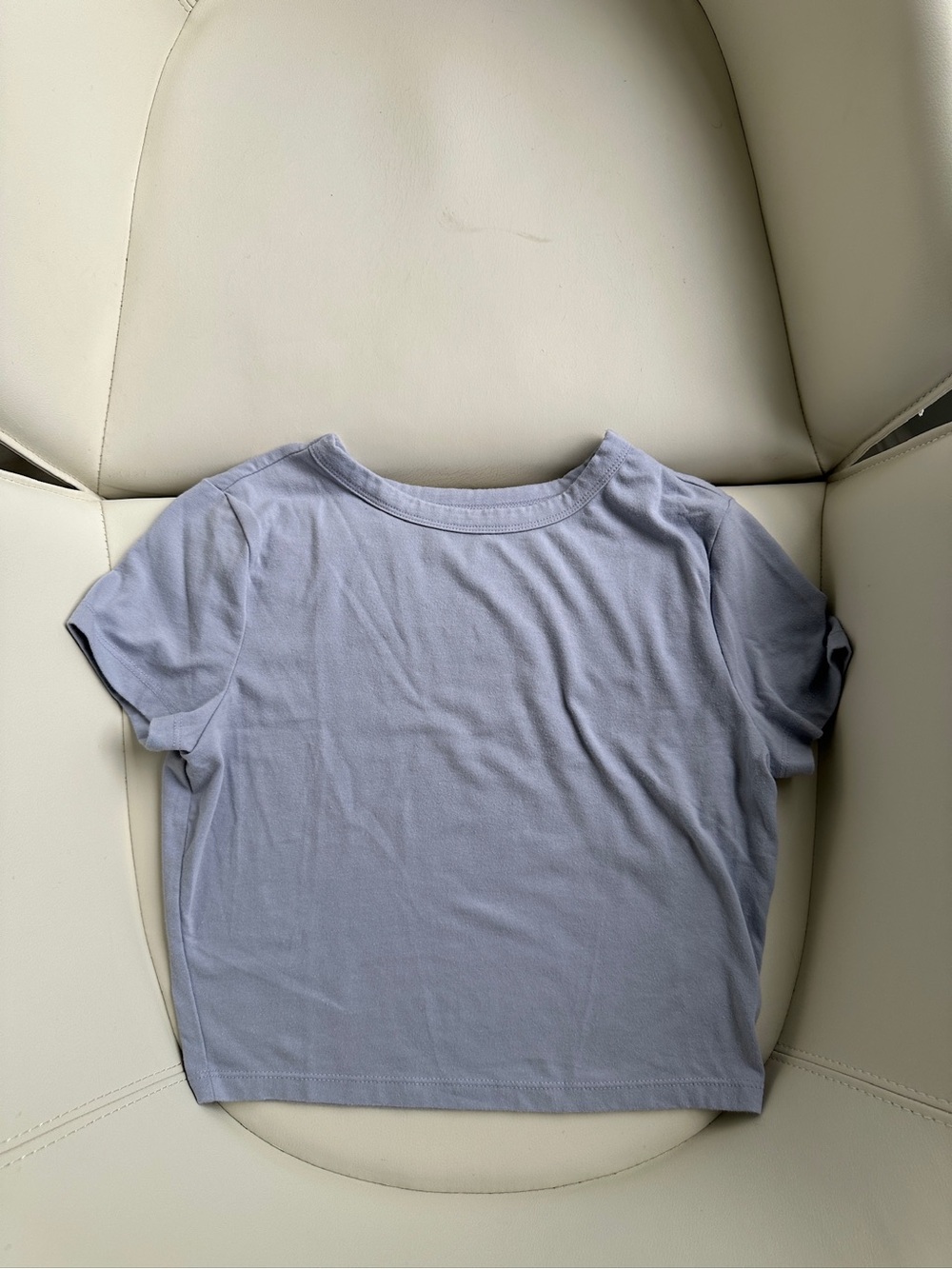Target Wild Fable Lavender and White Crop Top Tee Shirt Set in Size Medium - Picture 2 of 9